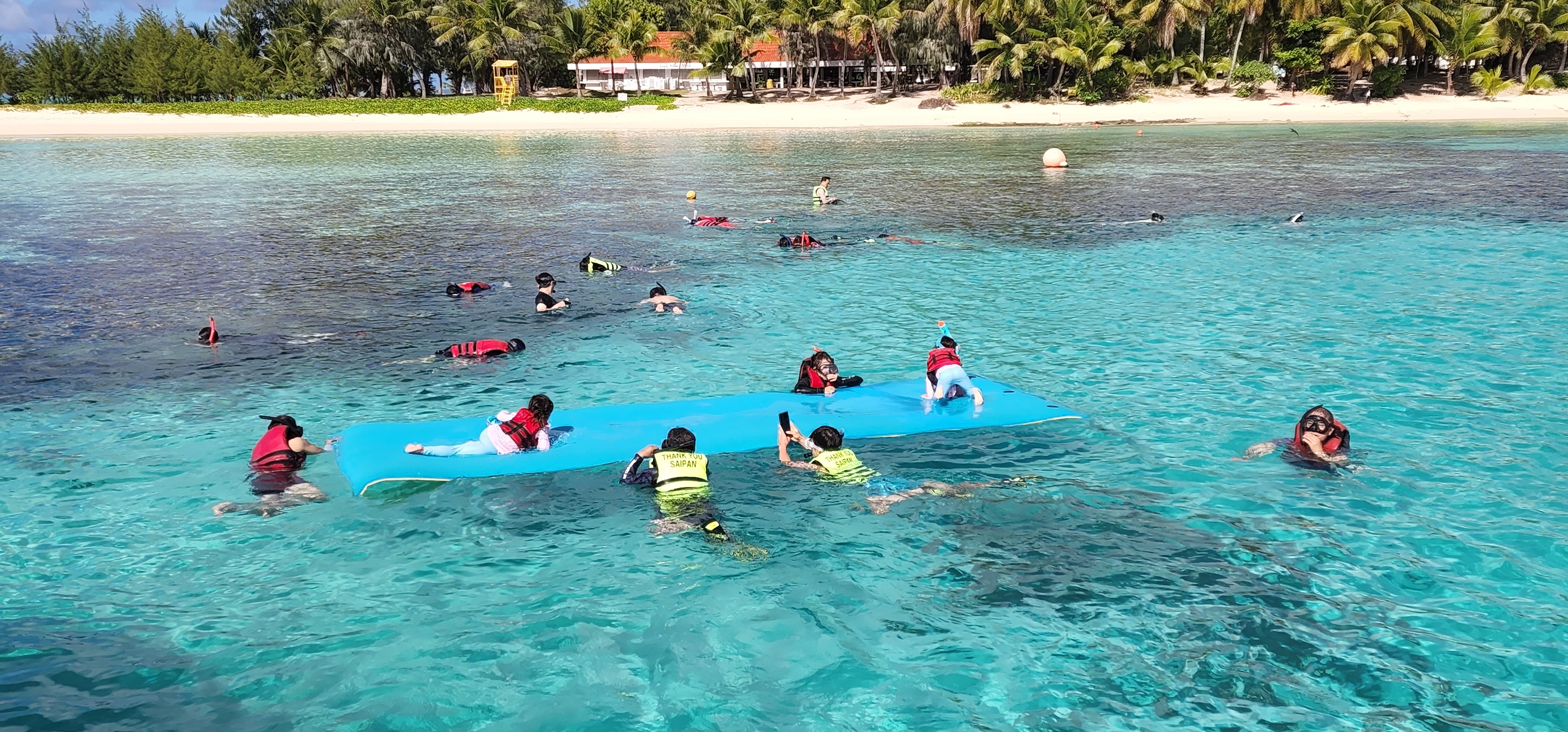 [사이판] 후기좋은 마나가하섬 해양스포츠 (페러세일링/바나나보트) + 호핑투어